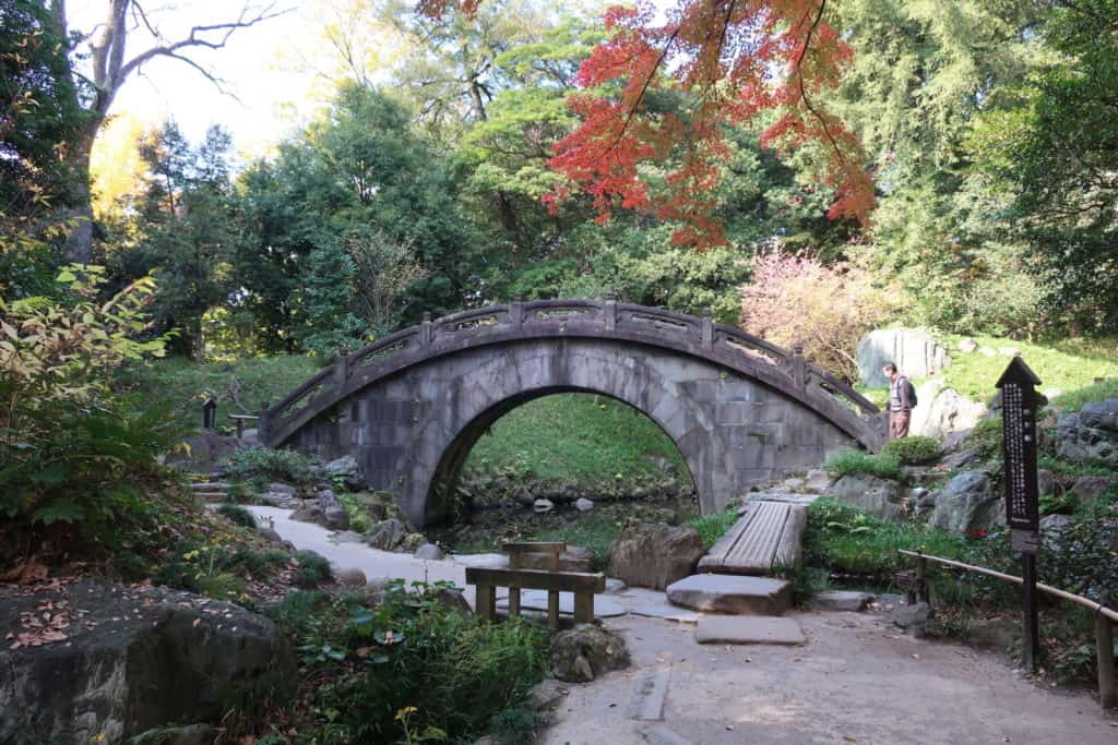 Koishikawa Korakuen Garden's Full Moon Bridge